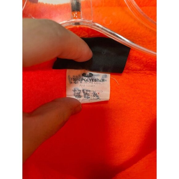 Fieldline Fleece Men’s XL Blaze Safety Orange Full Zip Jacket Polyester - Picture 7 of 8